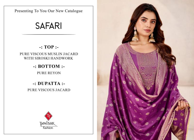 Tanishk safari crepe dress material wholesaler in delhi